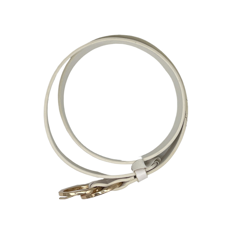 Explosion models round pinhole thin belt women's jeans casual pants senior sense of external versatile decorative PU belt hot-sale