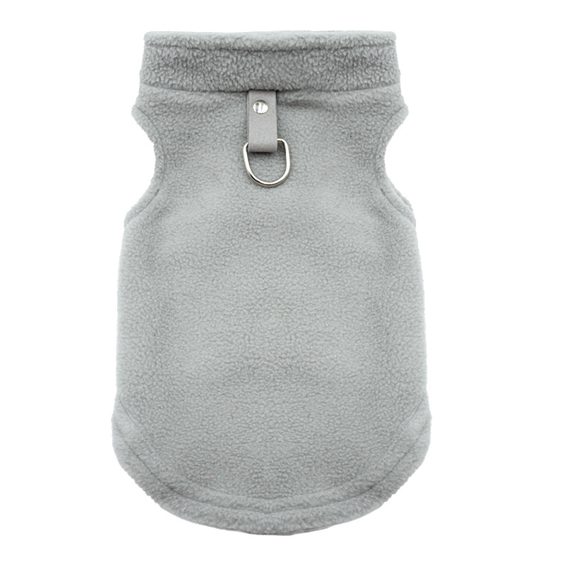 Lined Striped Fleece Dog Outfits with Leash D - rings: Western - inspired Style, Suited for E - commerce Platforms