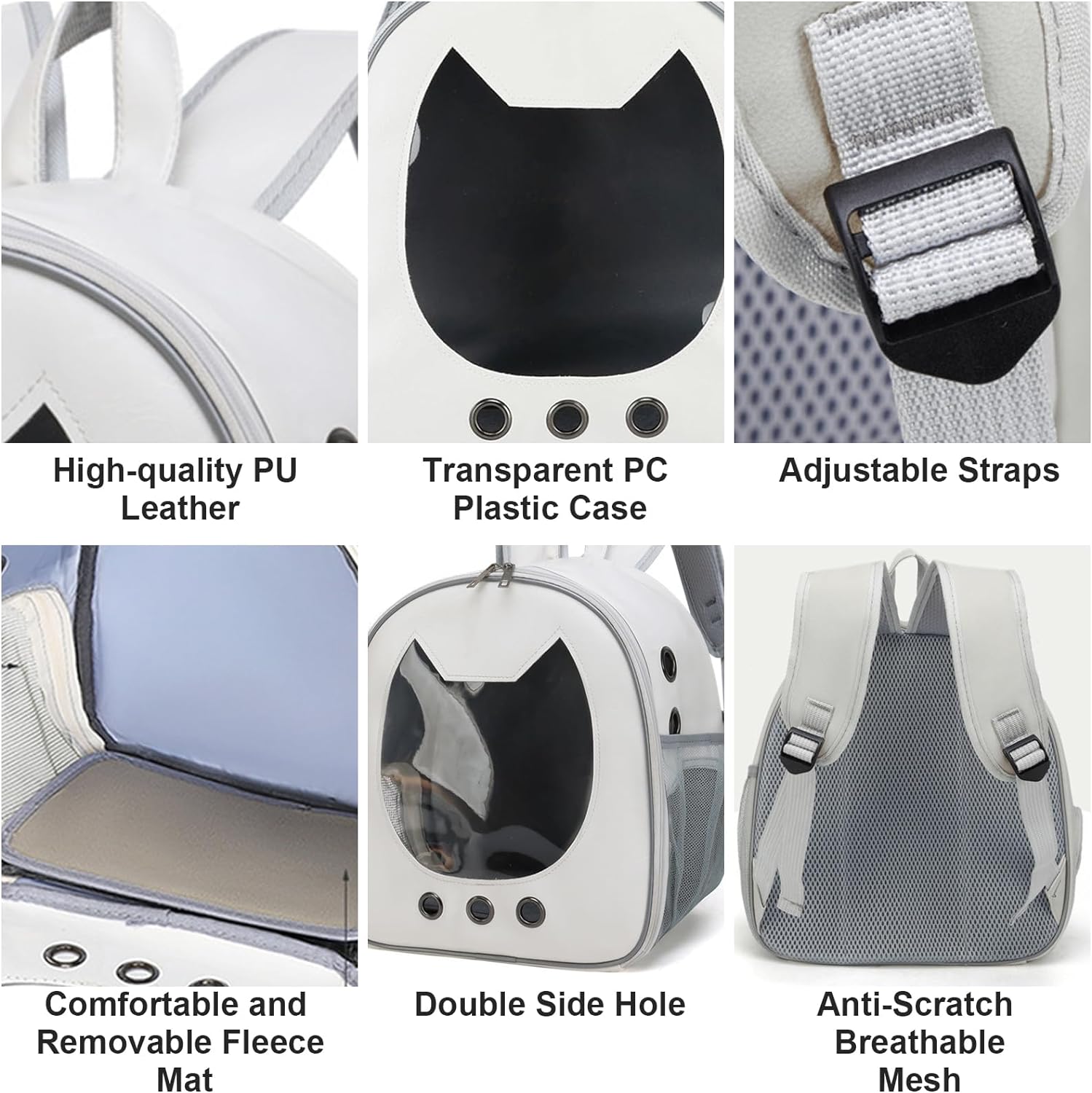 Pet Supplies Outdoor Travel Puppy Dogs Cats Backpack Pet Bag Breathable Portable Space Capsule Pet Cat Carrier Backpack