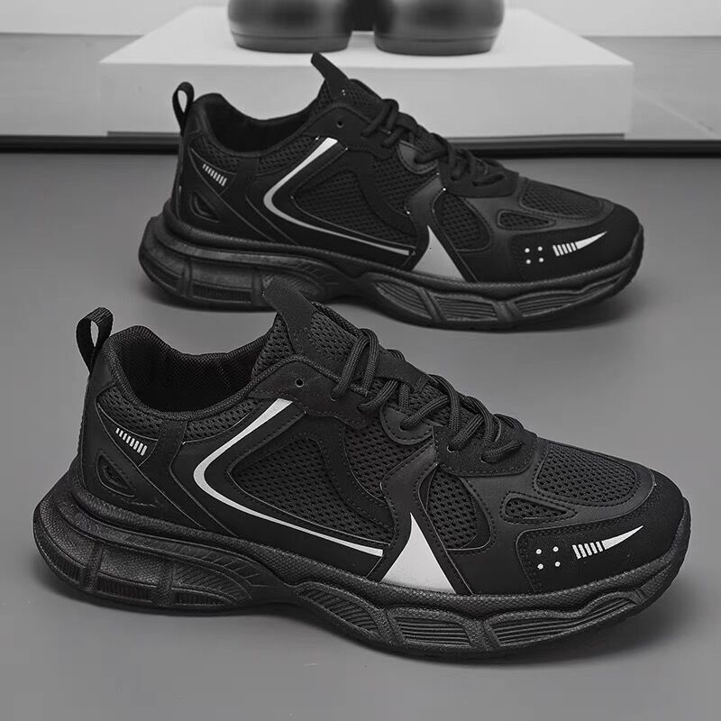 Spring And Summer Breathable Men s 2025 Designer New Multifunctional Thick Soled White Shoes Sports And Casual Flat Shoes Fashionable Board Shoes