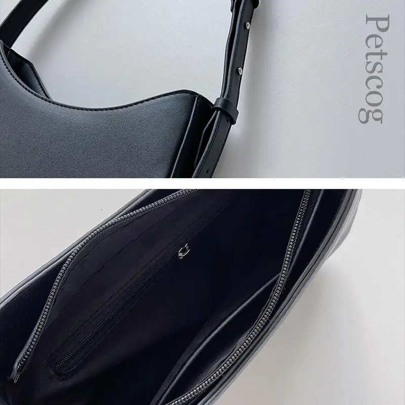 Bags For Women Fashion Pu Leather Zipper Underarm Bag Ladies Simple Casual Travel Handbag Bags 250228