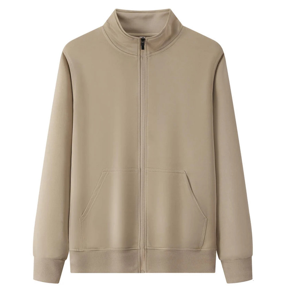 Plain Zip Up Sweatshirt Hoodie Unisex Fashion Hoodies Wholesale Casual Jacket Man Zipper For Men Jackets 250304