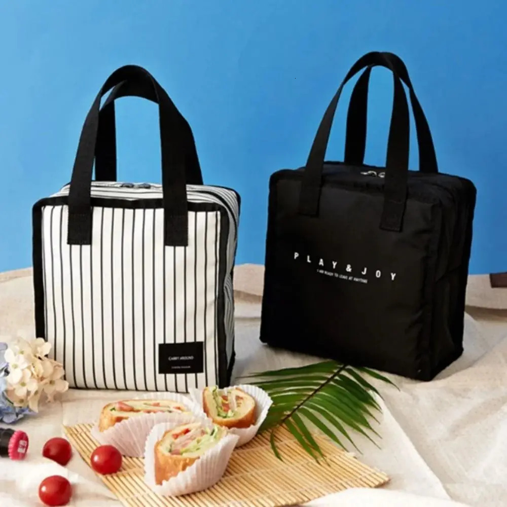 Keep Fresh Picnic Bags Handbag Outdoor Storage Portable Waterproof Insulated Lunch Bag Cooler Thermal Insulated School DIY 250228