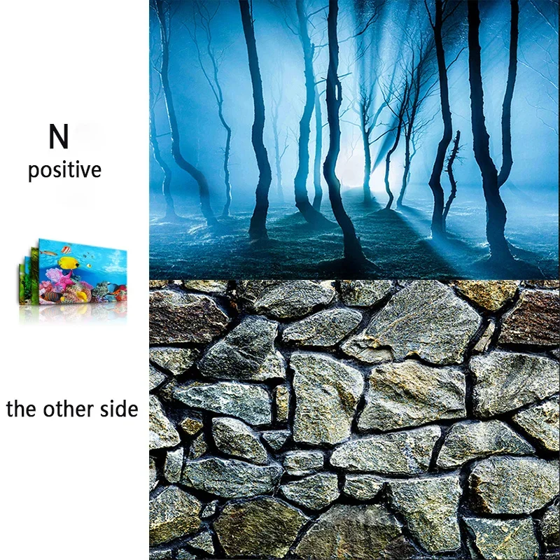 3d Marine Background for Aquarium Decorations Stickers & Poster Goods Decoration Fish Tanks and Aquariums Accessories Aquascape