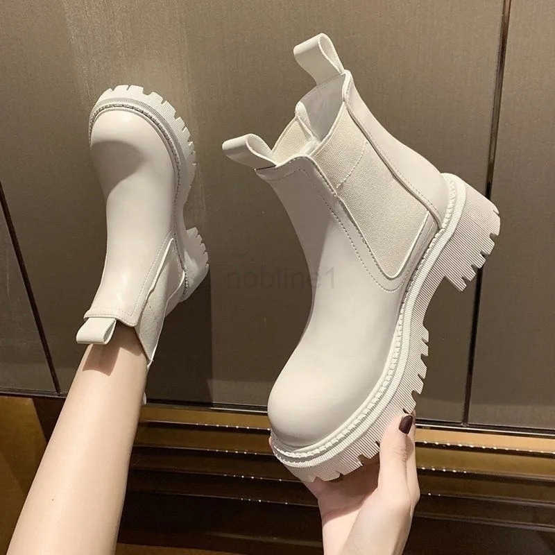 Hot Selling Wen Autumn Winter Boots Classics Solid Elastic Band Slip On Boots British Versatile Short Boots Botas De Mujer Z250304