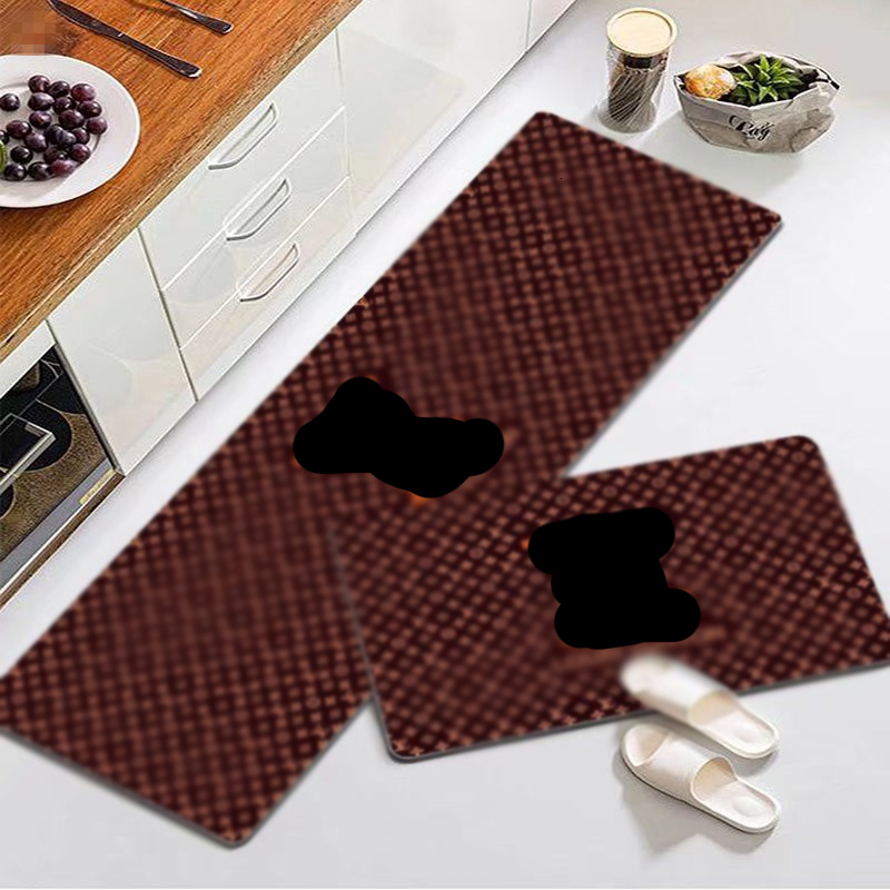 Rectangular kitchen floor mat, carpet foot mat, absorbent and oil absorbing anti slip mat, long strip mat set