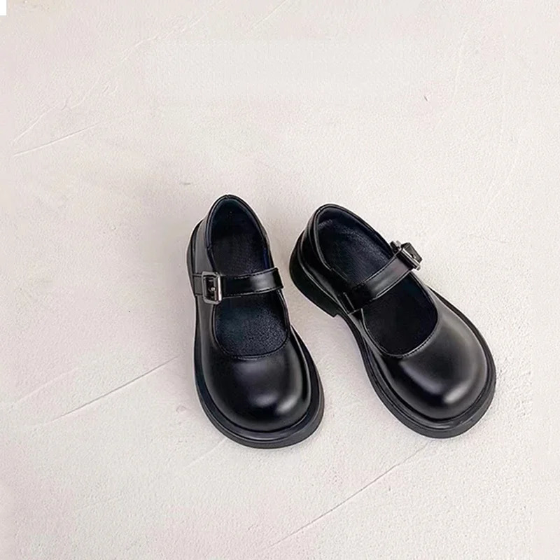 Girls Leather Shoes for Party Wedding Children School Performance Roundtoe Nonslip Fashion Kids Loafers AntiSlippery 250303