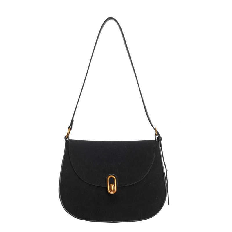 Women's bag winter high-end fashion saddle bag niche commuting simple crossbody bag 250315