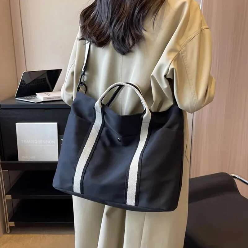 Handbags For Women Canvas Shoulder 2023 Lightweight Large Capacity Beach Travel Bag High Quality