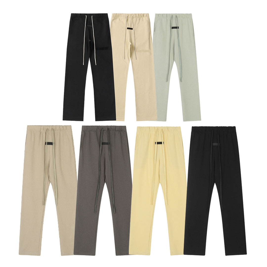 Men's Designer Long Pants Straight-leg Pants Classic Solid Colors Sweatpants Casual Loose Cotton Sportswear
