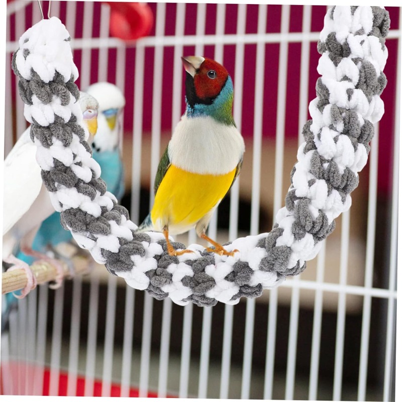 Fashion Hamster Swing Toy Guinea Pig Parrot Climbing Rope Chew Toy Glider Hammock Swing Hanging Toy Parrot Hanging Rope Toy