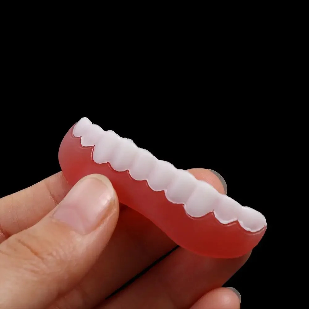 Sdotter False Teeth Silicone Upper Lower Veneers Teeth Braces Dentures Paste Dentures Temporary Fake Tooth Fake Teeth Whiten 250228
