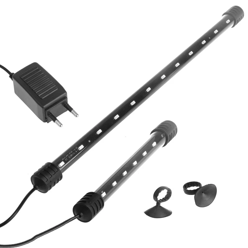 Submersible LED Aquarium Light Fish for Tank Lighting Bar with Suckers Plug