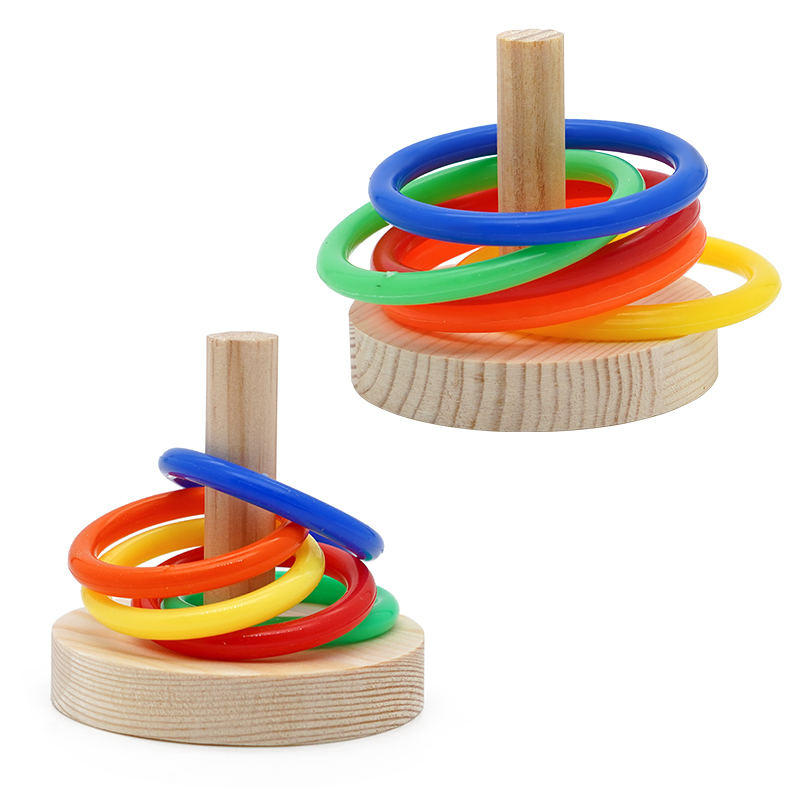 Bird Training Toy Parrot Bite Chewing Toy Pet Bird Swing Ball Standing Toy Plastic Rings Training Intelligence Toy Game Supplies