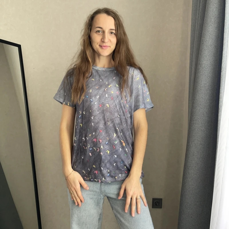 Womens Clothes 2025 Summer Shirts Blouses Print Graphic T Shirts ropa barata de mujer con envios gratis Top Mujer Regulai Fit 250303