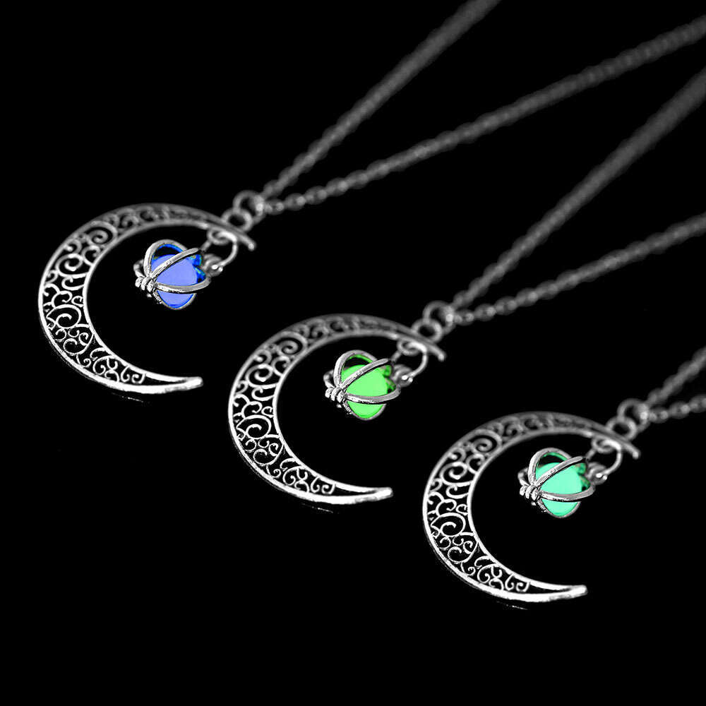 Sparkg Moon Pumpkin Creative Necklace Halloween Women's Neckchain Alloy Collar Chain