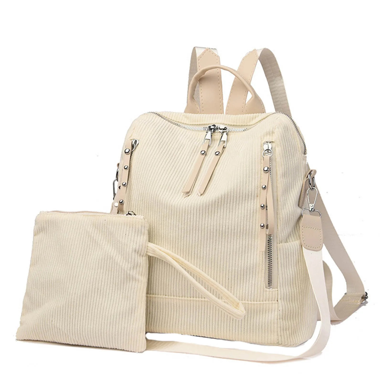Ship from US Carrying Bag College Style Student Outfit Book Backpack Outdoor Harajuku Chic Fashion Retro Unisex High Street 250304FBB
