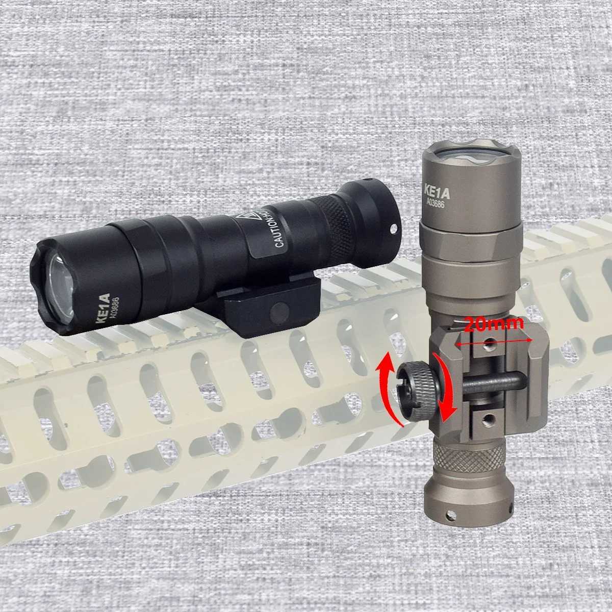 Tactical Metal M300 M300B M300C Airsoft Weapons Gun Light Hunting Flashlight Torch With Dual Function Prure SwitchXJ250303