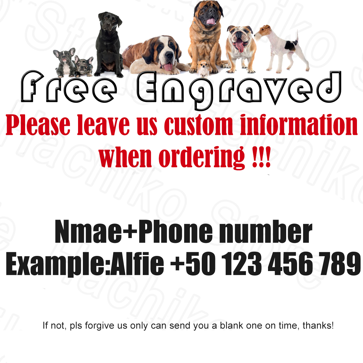 Custom Cat Dog Tag Personalized for Dog Collars Engraved ID Tags Address Tags for Dog Name Tag Engraving Customized Anti-Lost