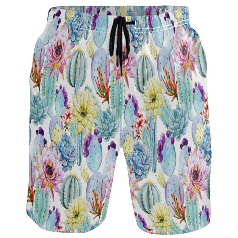 Sunflower Lemon Flamingo Beach Shorts For Men 3D Printed Hawaiian Swim Trunks Summer Vacation Board Shorts Kids Short PantsT250304