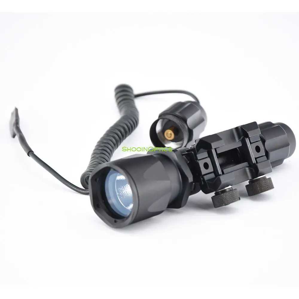 Tactical Gun Light Integrated 20mm Mount Base With Extension Cord SwitchXJ250303