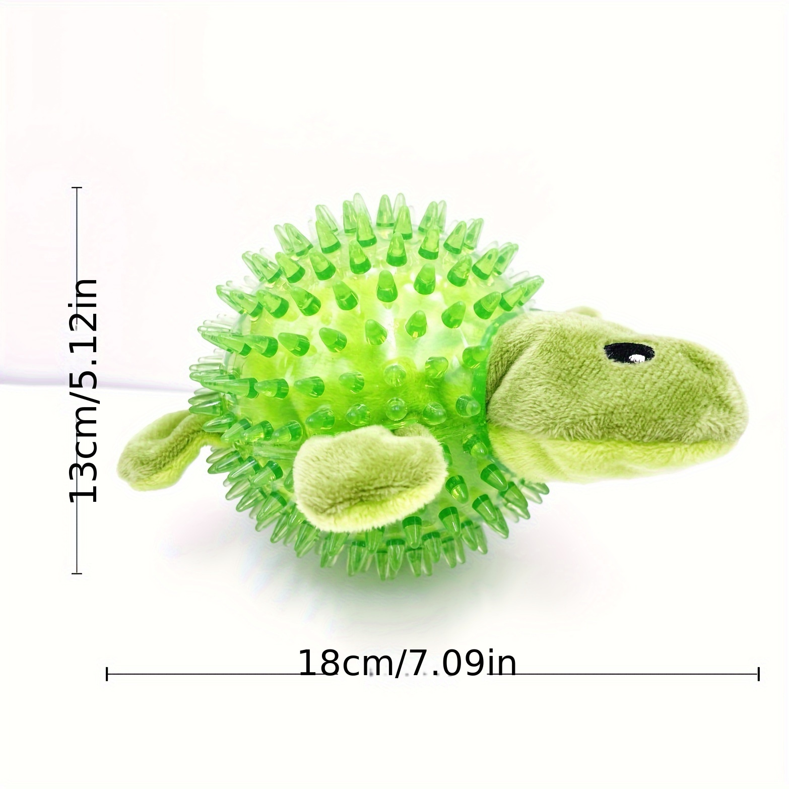 1pcs Pet Dog Spiny Ball Sound Resistant Bite Molars Floating Rubber Turtle Hedgehog Toy Supplies