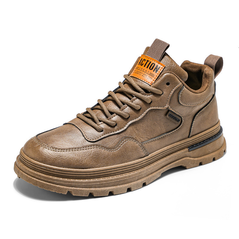 Spring And Summer Designer s New 2025 Original Fashion Martin Short Boots Men s Lace Up Multi Functional Non Slip Outdoor Casual Leather Shoes Men s S