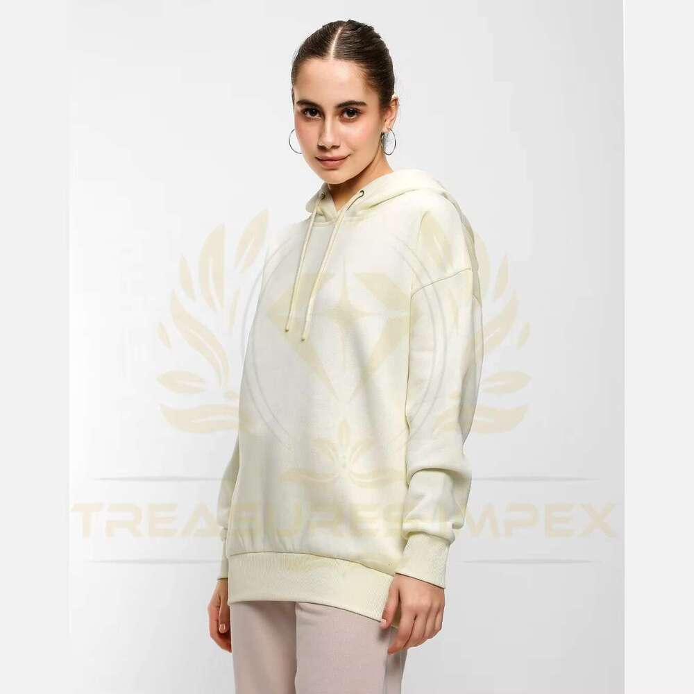 Custom Fiess Cotton Basic Pullover For Women Private Hoodie Embroidery Fleece Sweatshirt