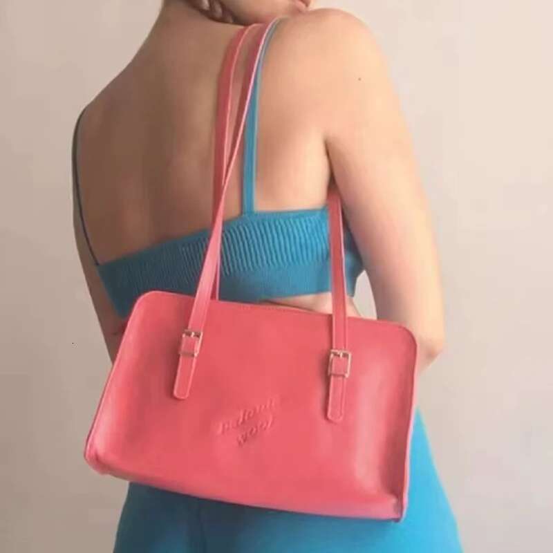 New Women Cosmetic Bag Vintage Shoulder High Quality Black PU Ladies Crossbody Design Casual Simple Underarm Bag
