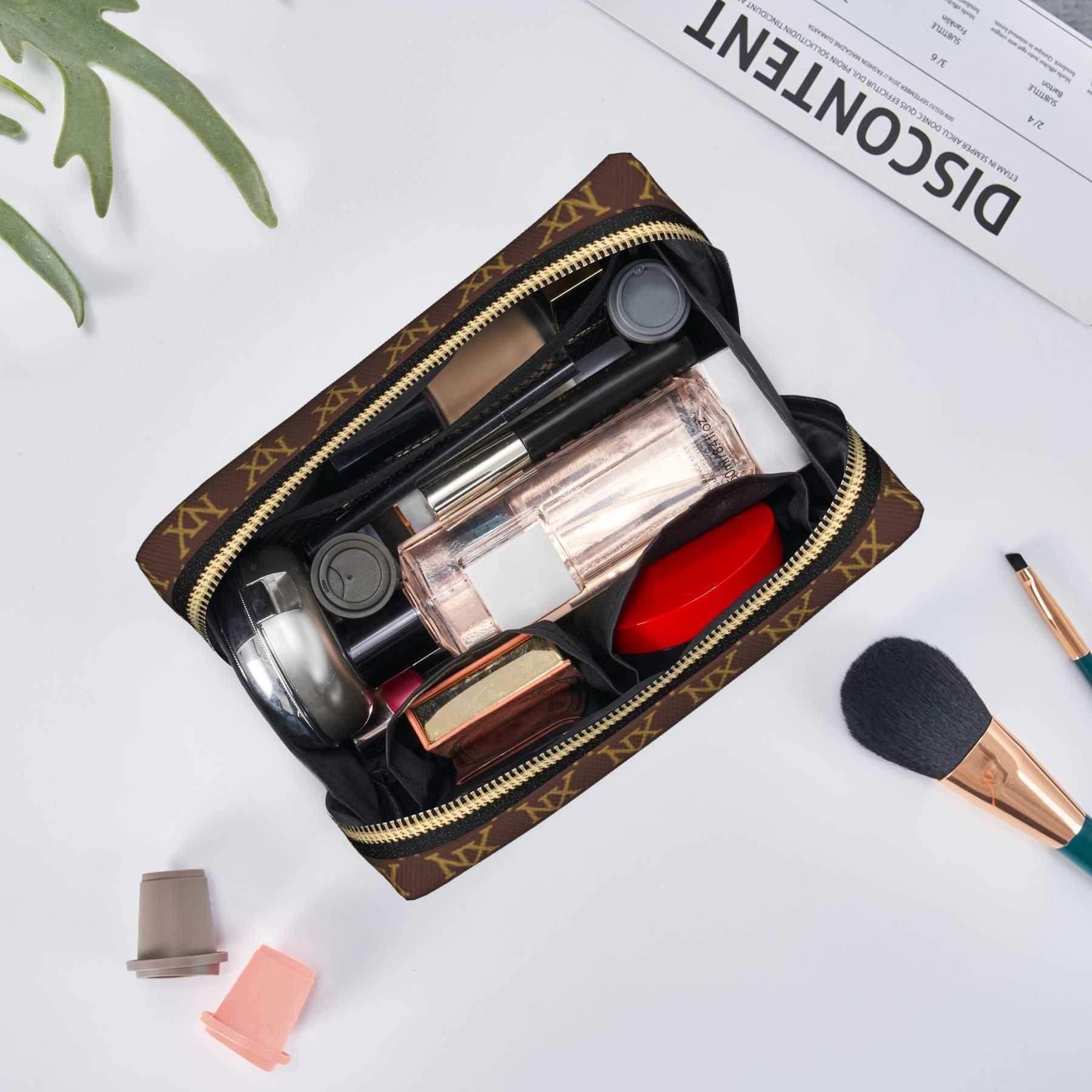 NXY Makeup Designer Bag For Womens Luxury Handbag Make Up Toiletry Clutch Bags Cosmetic Wash Purse Wallet Pencil Cases