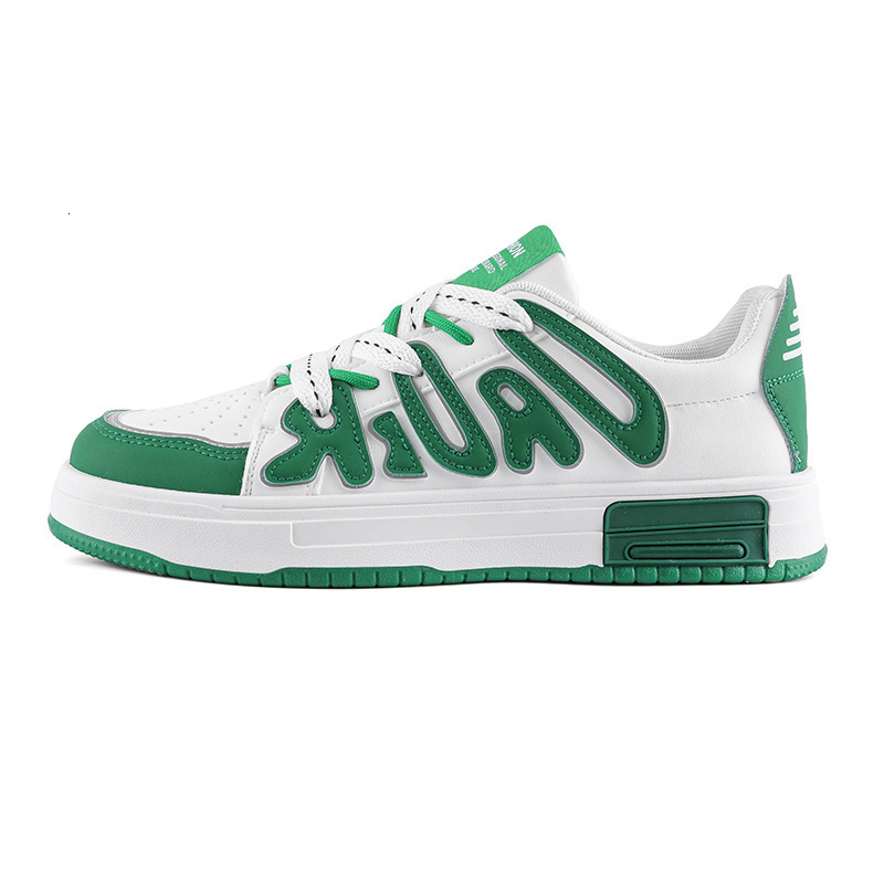 2025 Spring And Autumn Men's Fashion New Trend Multi Functional Casual Flat Shoes New Personalized Design Youth Height Increase Sports Little Whi