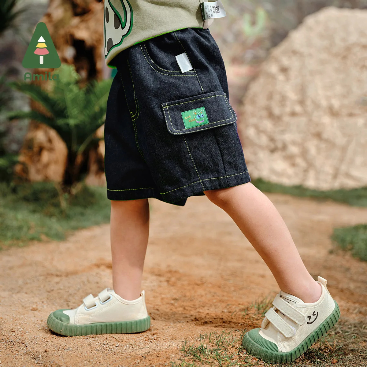 April Summer Boys Bottom Cargo Style Fashion Sports Breathable Shorts Childrens Clothing 0-6Y 250304