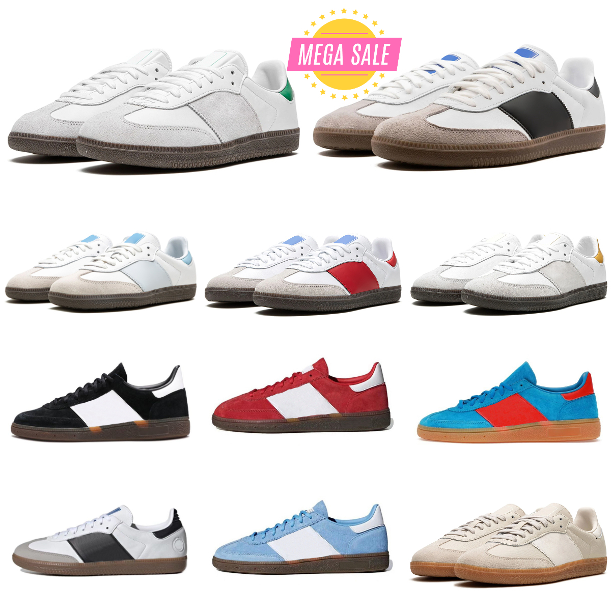 Designer Shoes Classic White Black Gum Cream Night Brown Casual Sambaas Collegiate Navy Night Red Men Women Trainers Leopard Denim Dark Outdoor Jogging Sneakers S9
