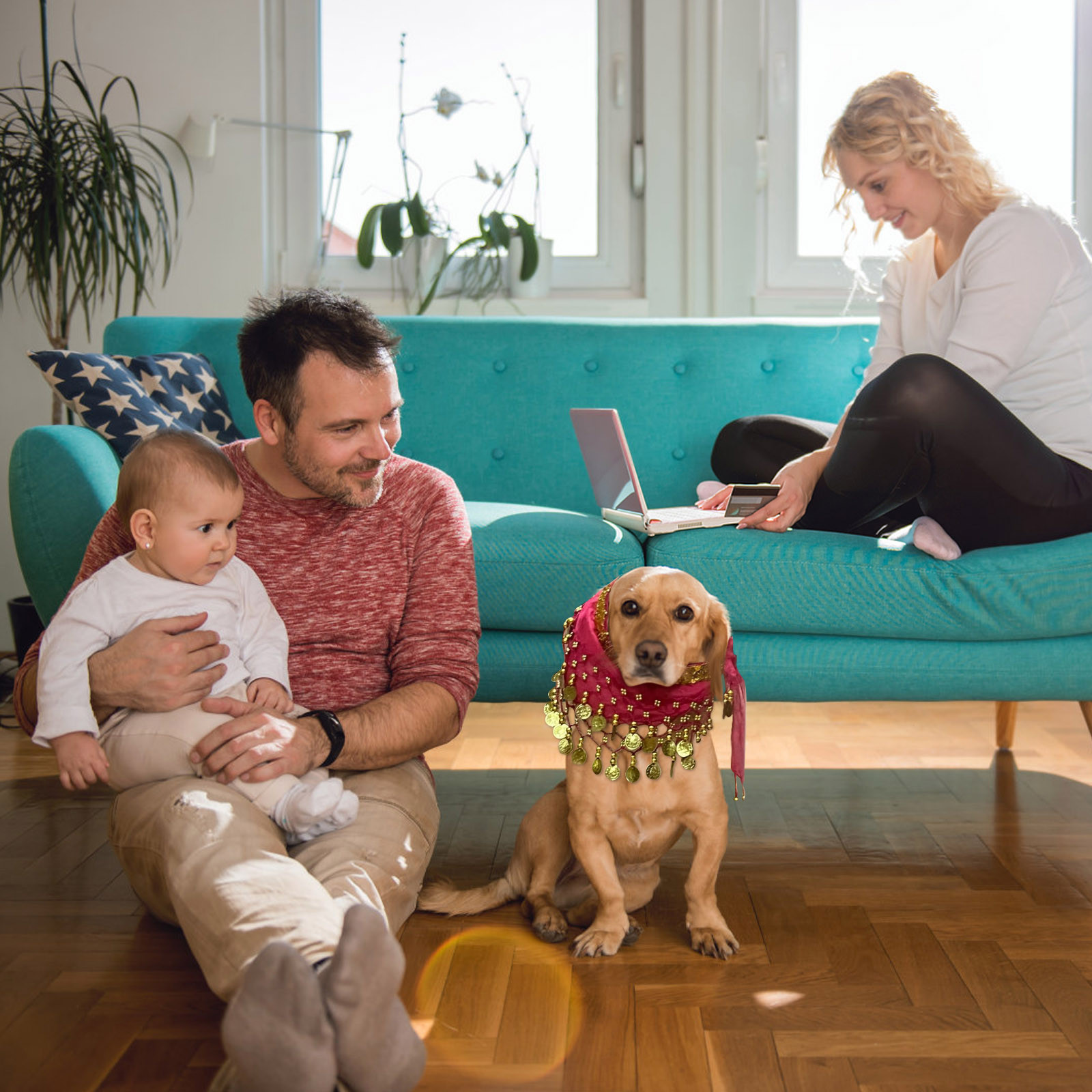 Belly Skirt For Dogs Creative Passionate Puppy Shaking Hip Dance Hip Scarf Decoration Cute Funny Pet Costumes Accessories