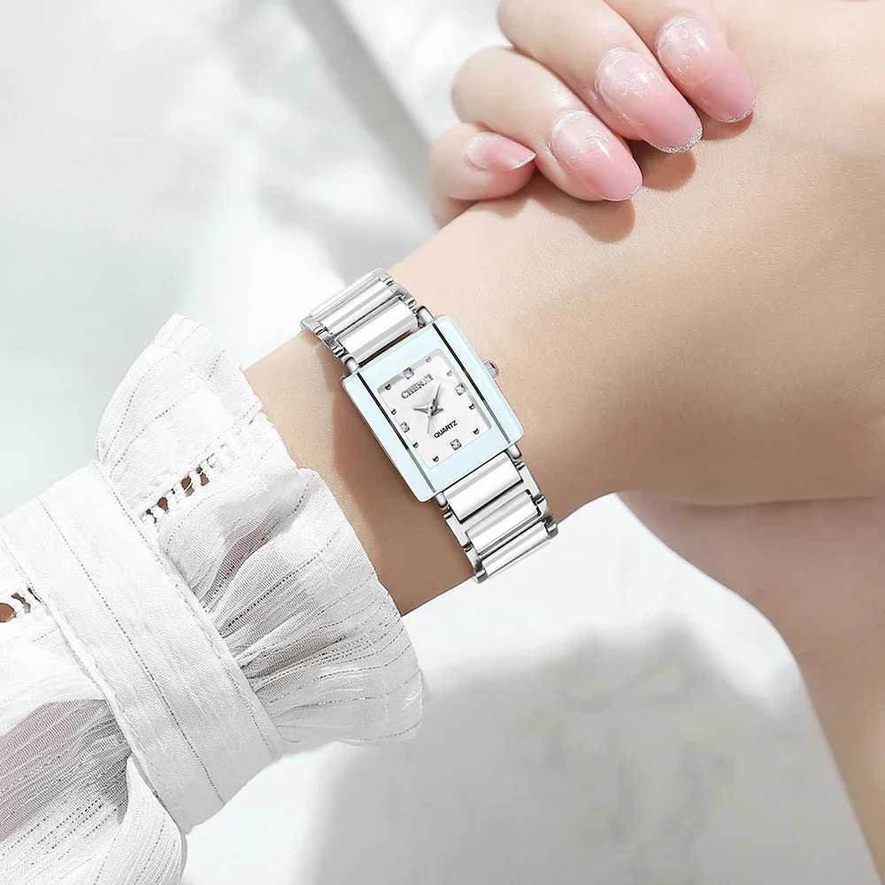 Couple Waterproof Top Brand Luxury for Women Men With Ceramics And Metal Str Watches For WomenXJ250304