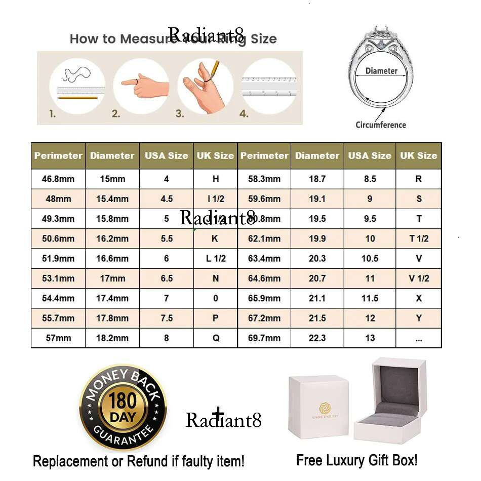 Newshe 2Pcs Wedding Rings for Women Solid Sterg Sier Engagement Ring Bridal Set 1.6Ct Halo Round Cut AAAAA Zircon