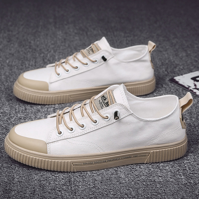 Low Cut Canvas Breathable Trendy High-quality Men's Board Shoes 2025 Spring New Designer Shoes Multifunctional Fashionable Board Shoes Korean Cas