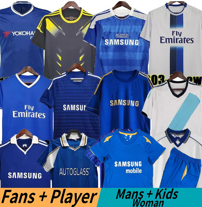 Retro Soccer Jerseys CFC Lampard Torres Drogba 11 12 13 94 95 96 97 98 99 Football Shirts Camiseta WISE 05 06 COLE ZOLA Vialli 07 08 01 03 HUGHES Retrio kids