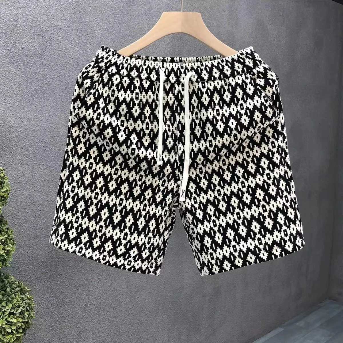 2024 Summer New Mens 3D Custom Quick-drying Trend Stacked Swimming Beach Pants Fashion Trend Essential Shorts Fashion Y2kT250304