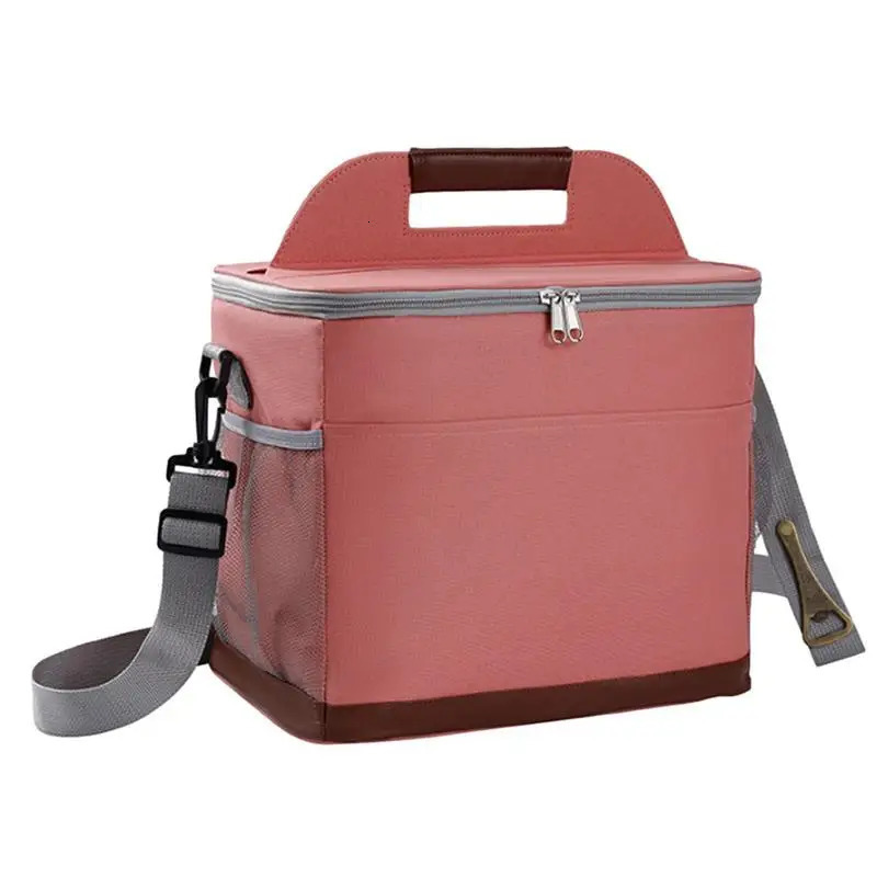 Ship from US Beach Cooler Backpack Waterproof Lunch With Removable Strap Large Capacity Oxford Cloth Insulated Bags Food Organizer 250304FBB