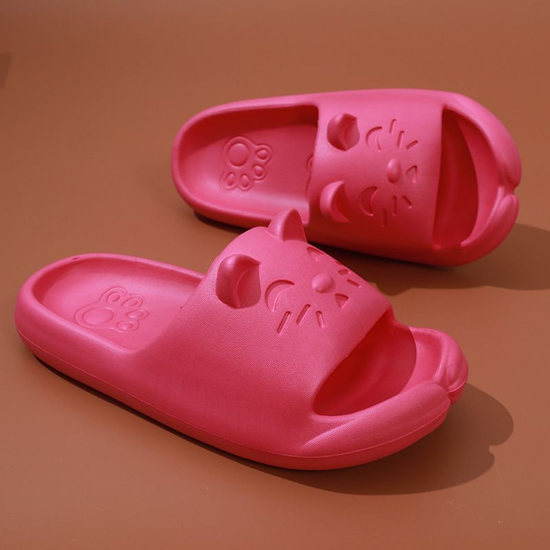 designer sandals Lucky Cat Slippers Thick 2025 Soft Bottom Anti slip Home Bathing Odorless Men's and Women's Bathroom Coolpad