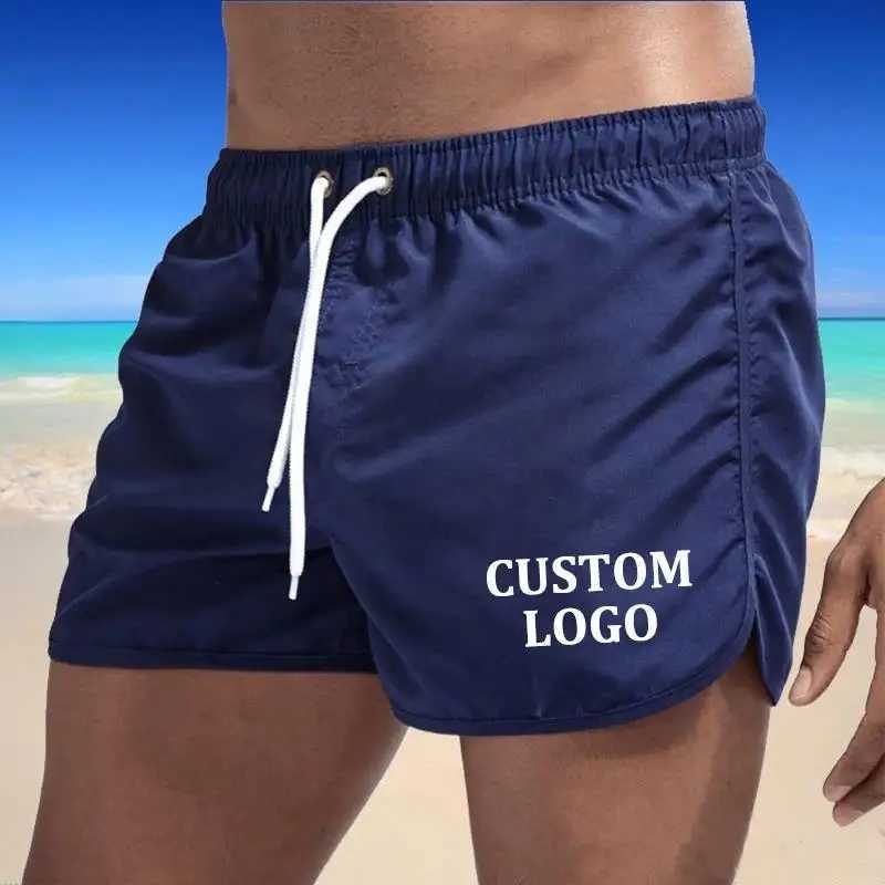 Custom Your Summer Swimwear Men Swimsuit Boy Swim Suits Boxer Beach Shorts Trunks Swimming Surf Banadores Mayo SungasT250304