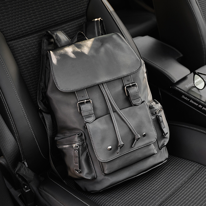 Designer Designer Lightweight Nylon Fashion Outdoor Trendy Street Men's Large Capacity Student Backpack Computer Bag
