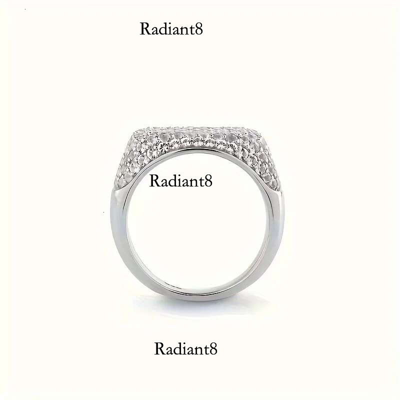 1pc S Sier with 3.7 Men's and Women's Eternity Band Hip Hop Ring, Moissanite Gemstone Jewelry | Gift
