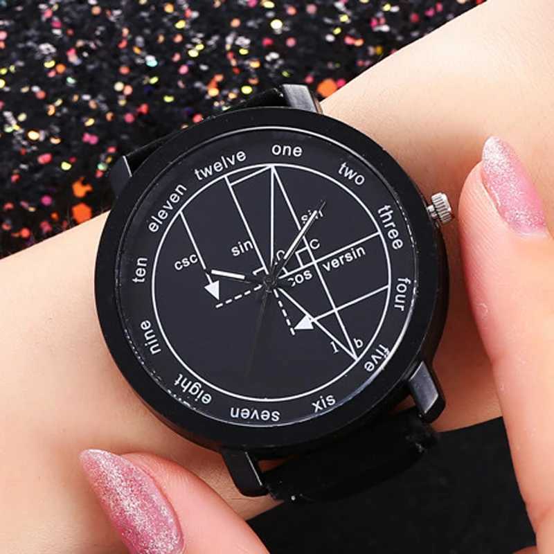2020 unisex fashion creative womens interesting mathematical formula dial quartz watch for womenXJ250304