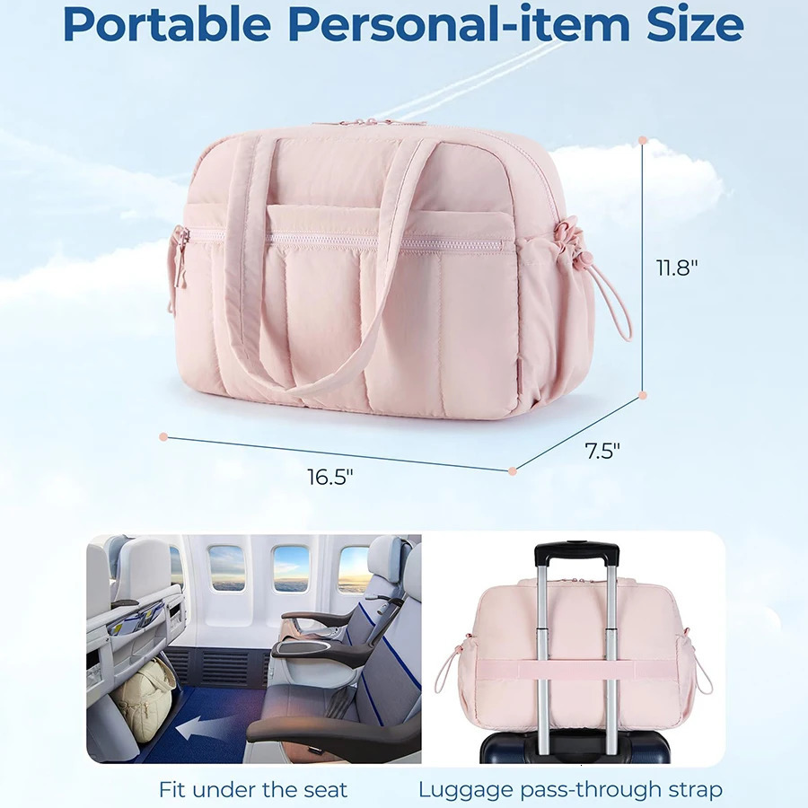 Luggage Bag Dry Wet Separation Travel Duffel Bag Gym Bag for Women with Weekender Bags Waterproof Hand Airport Cabin Bag 250305