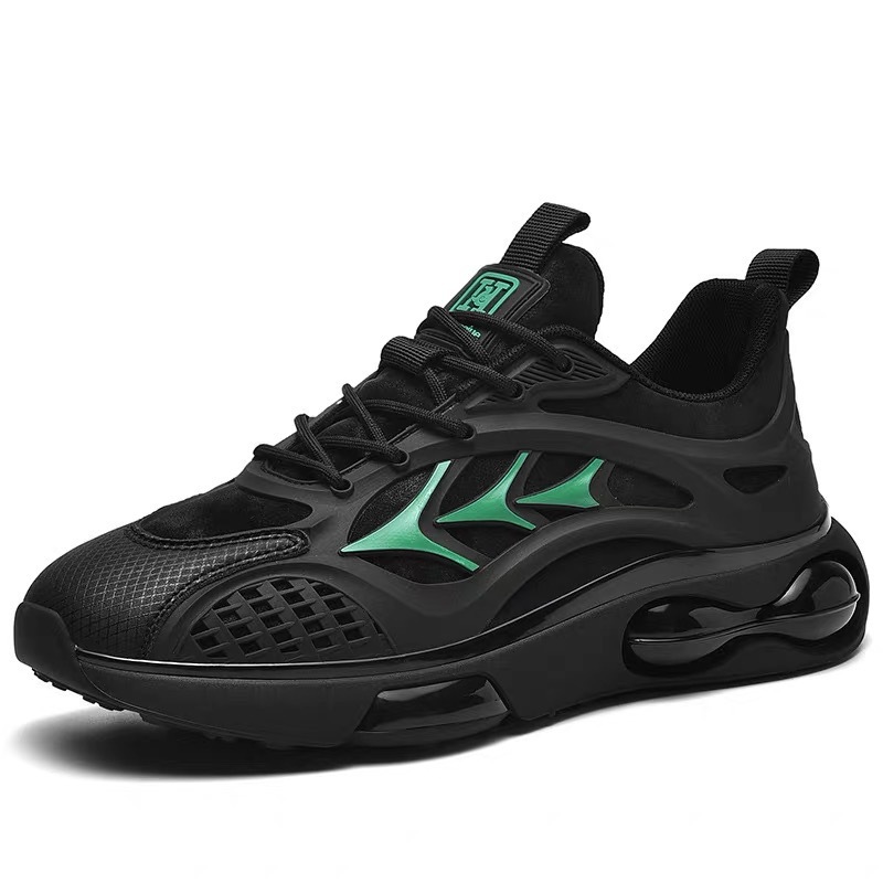 2025 Designer Summer New Breathable Mesh Fashion Multi Functional Thick Bottom Black Multi Functional Sports And Leisure Running Shoes For Men