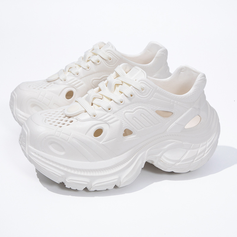 Height increasing sports fashionable and breathable dad summer new casual hole shoes, wear, women's shoes for outdoor wear designer sandals