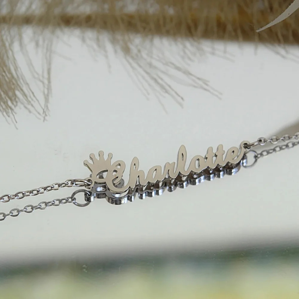 DODOAI Personalized Custom Name Bracelet Charms Handmade Women Kid Jewelry Handwriting Signature Love Message Customized Jewelry 250304