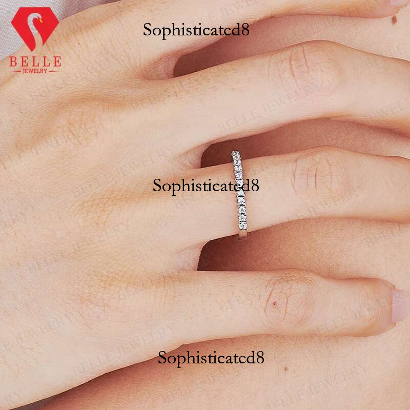 Moissanite D Color Sterg Sier Soild 14K 10K White Gold Bridal Set Jewelry Wedding Engagement Ring